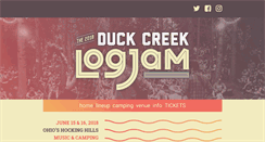 Desktop Screenshot of duckcreeklogjam.com